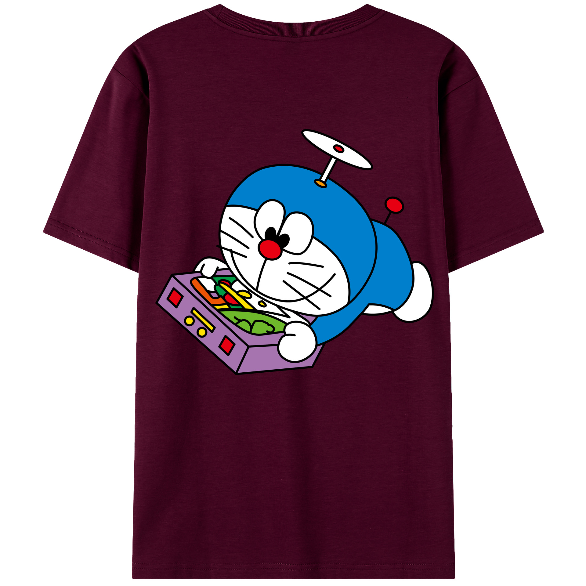（画像用） ドラえもん Doraemon レディース半袖Tシャツ(バックプリント)